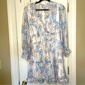 Chiffon Floral Print Dress